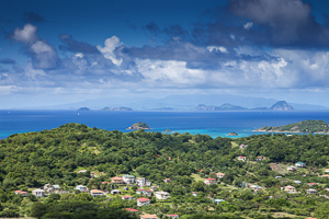 View Looking South from the hills over Tyrell bay,Carriacou.